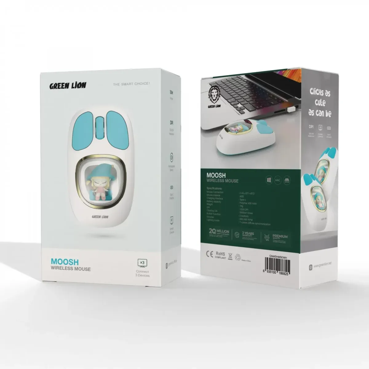 Green Lion Moosh Wireless Mouse
