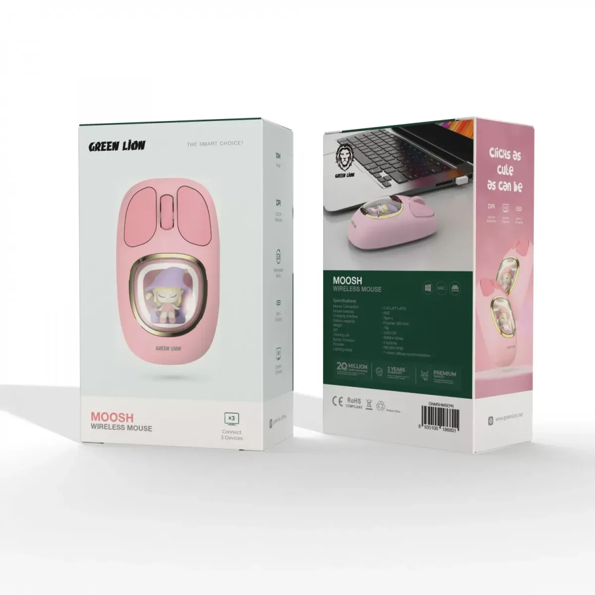 Green Lion Moosh Wireless Mouse