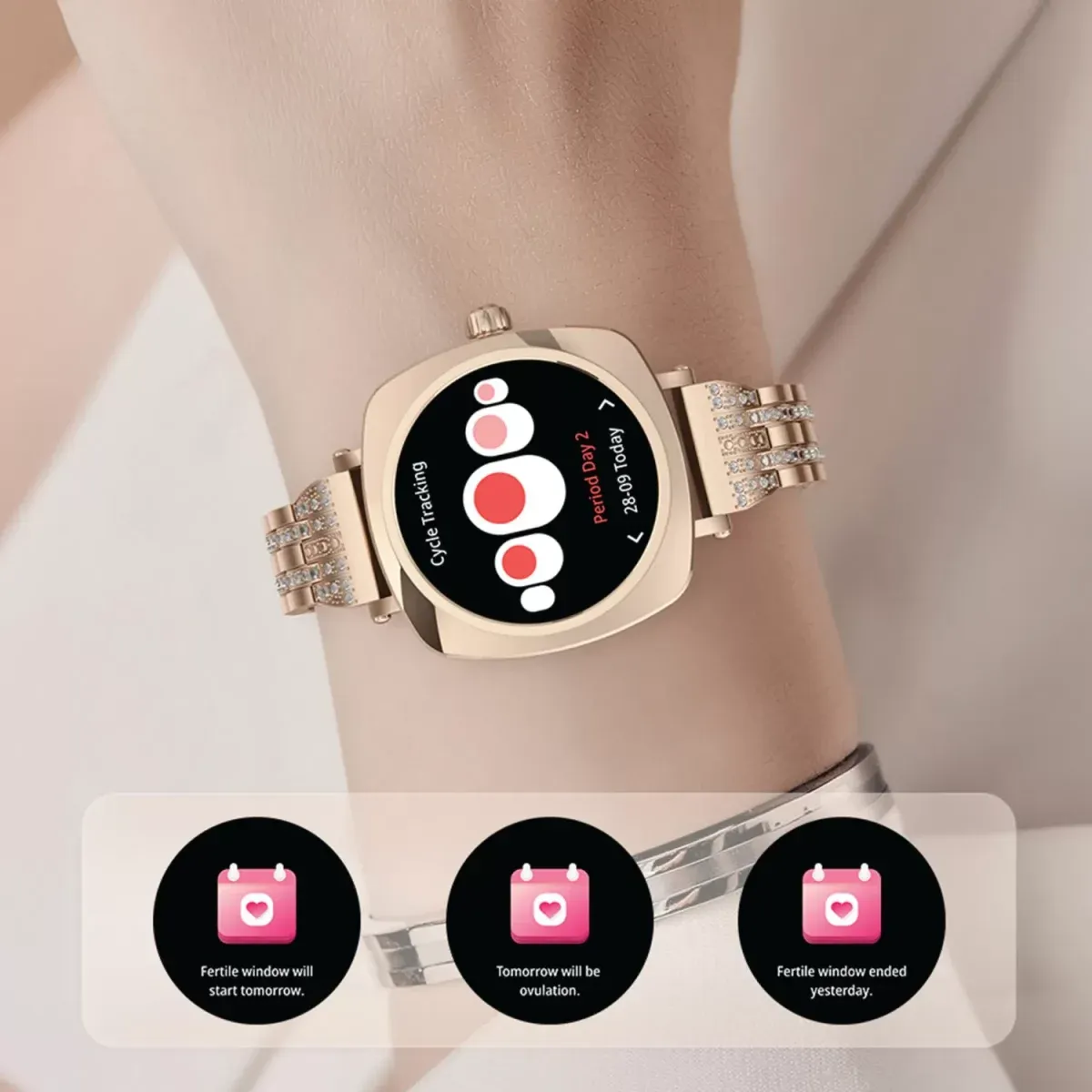 Green Lion Leyla’s Smart Watch Amoled - Gold