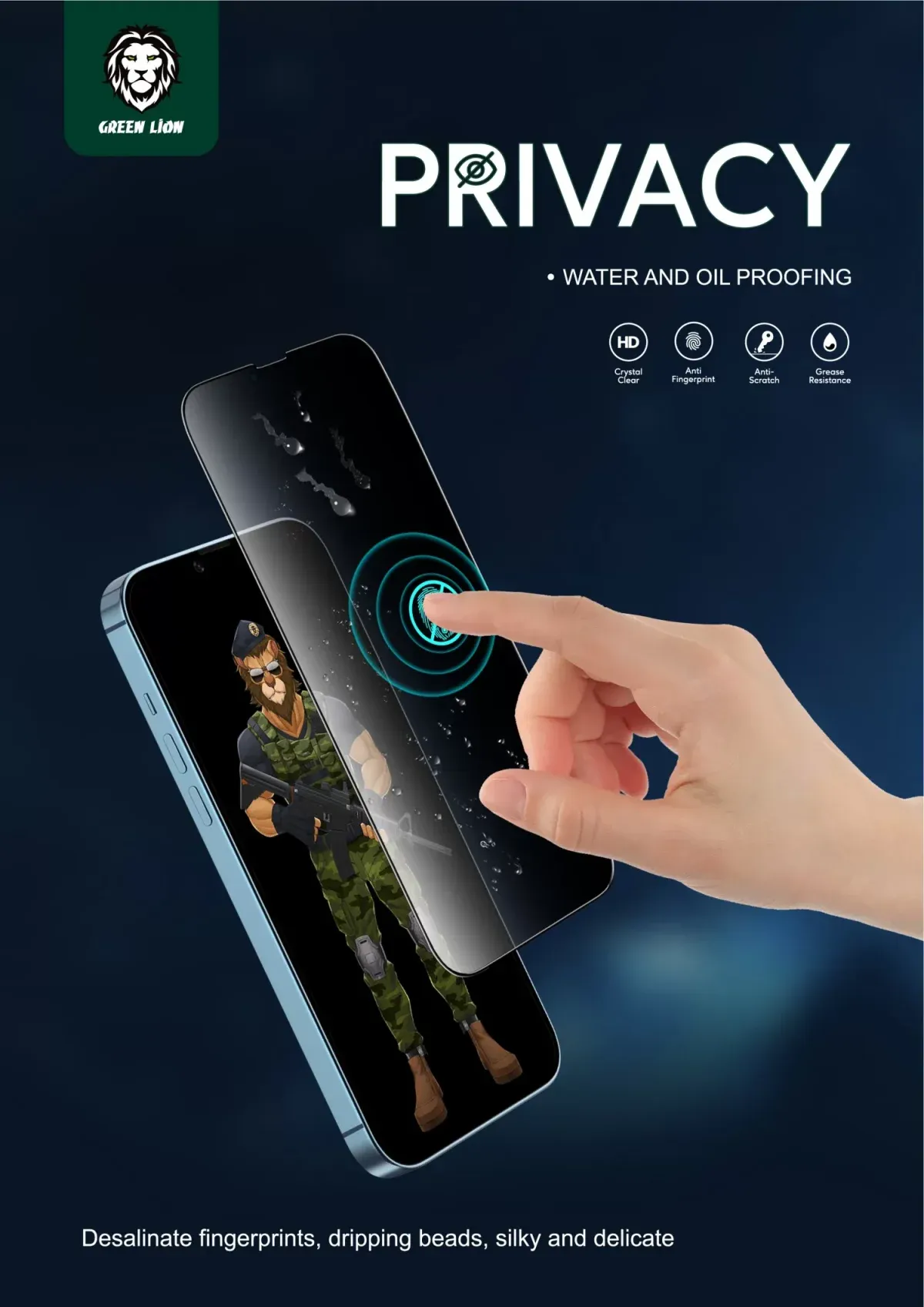 Green Lion 3D Privacy Glass Screen Protector for iPhone 12 Pro Max 6.7