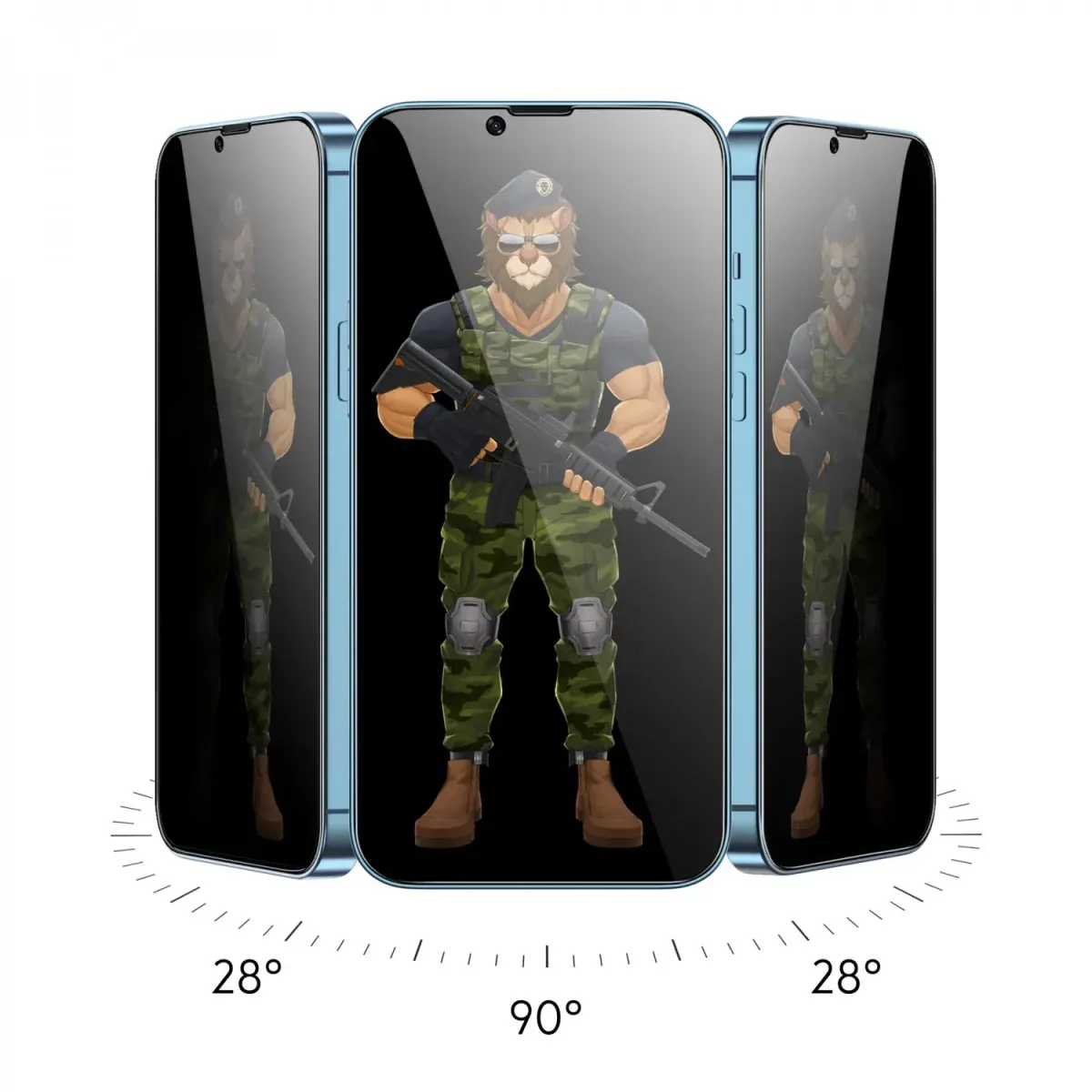 Green Lion 3D Privacy Glass Screen Protector for iPhone 12 Pro Max 6.7