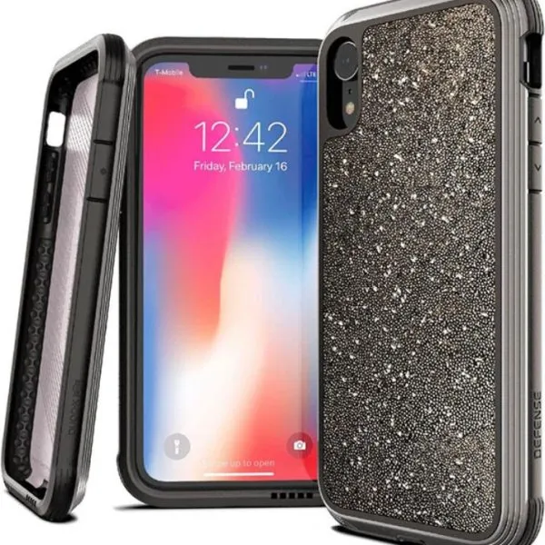 Defense Lux Back Case iPhone XS / X Dark Glitter