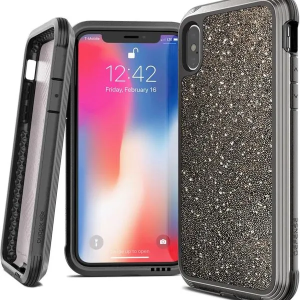 Defense Lux Back Case iPhone XS Max Dark Glitter