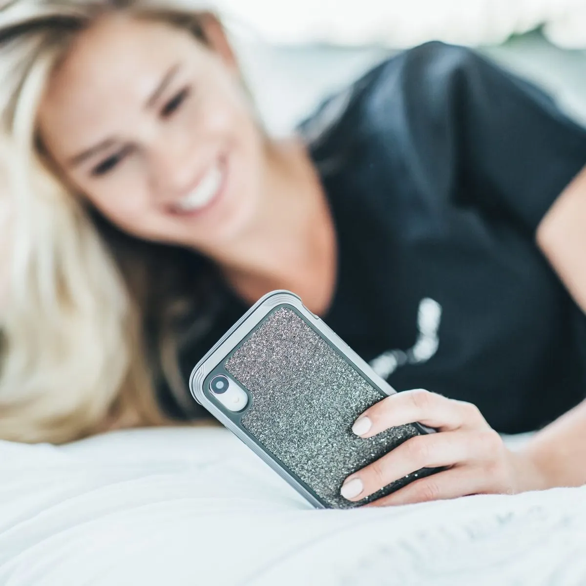 Defense Lux Back Case iPhone XS Max Dark Glitter