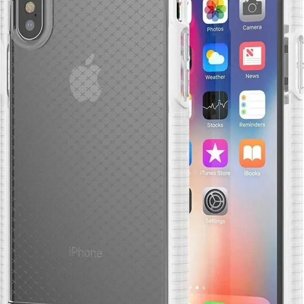 Evo Check Back Case iPhone XS / X Clear White