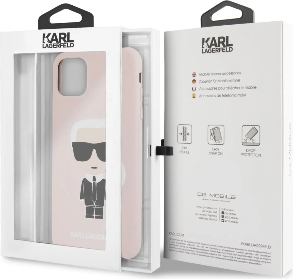 Full Body Ikonik Silicone Case For iPhone 11 Pro Max - Pink