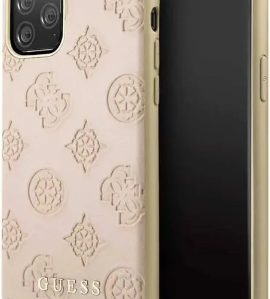 G Peony PC/TPU Leather Hard Case iPhone 11 Pro Max - Light Pink