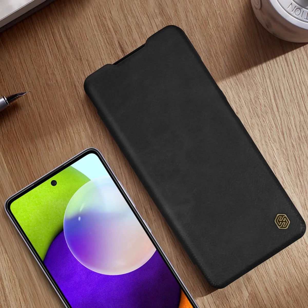 Nilkin Qin Leather Case Black for Samsung Galaxy A52/A52s 4G/5G