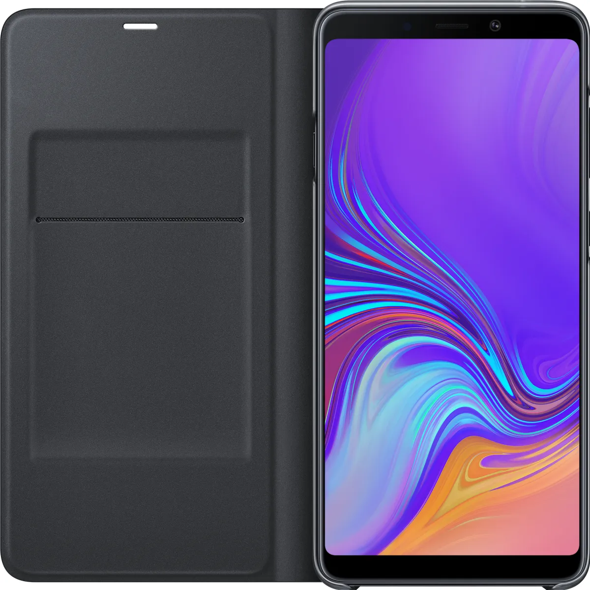 Galaxy A9 Wallet Cover Black