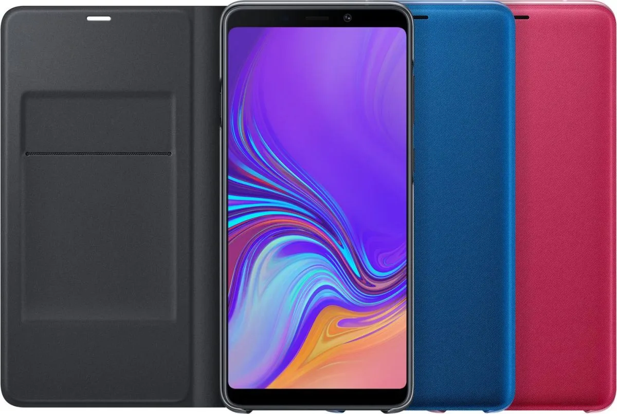 Galaxy A9 Wallet Cover Black