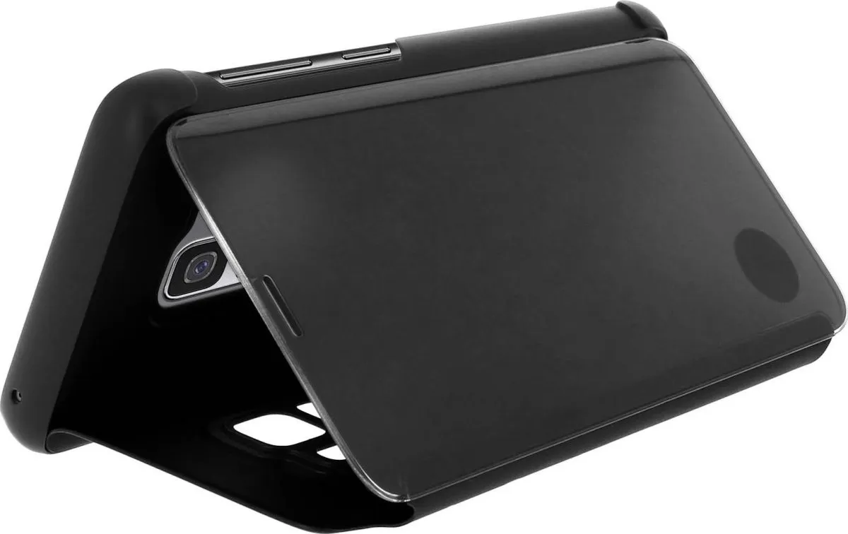 Galaxy S9 Clear view standing cover Black