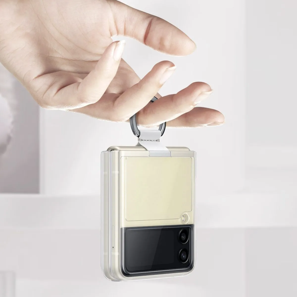 Galaxy Z Flip 3 5G Clear Cover with Ring