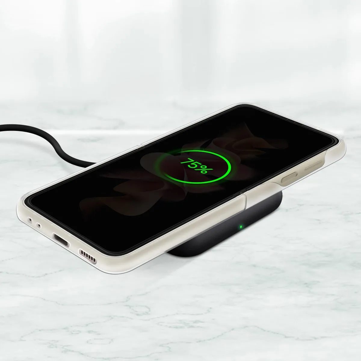 Galaxy Z Flip 3 5G Clear Cover with Ring