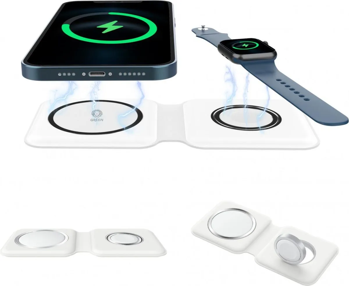 Green Lion Magsafe Dual Charger 15W