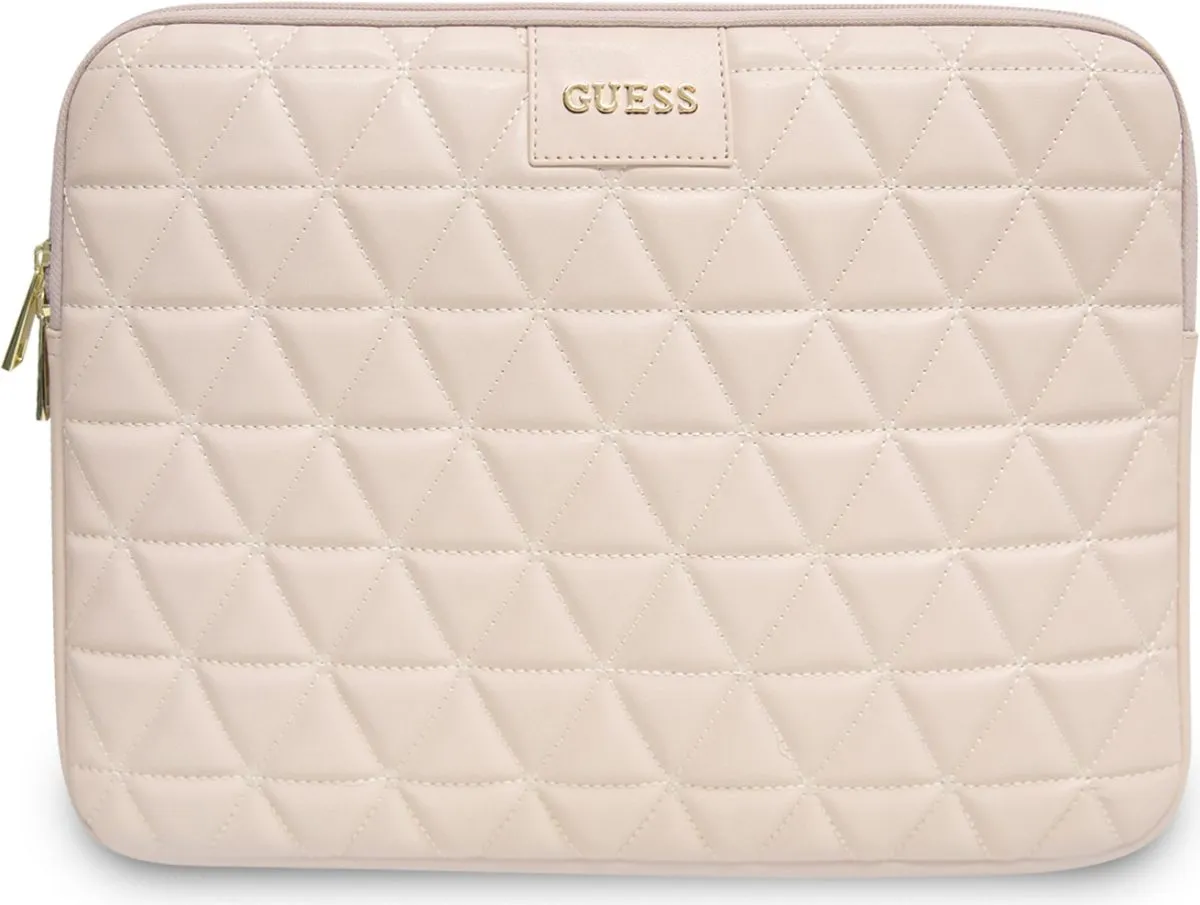 Guess Quilted PU Computer Sleeve 13 Zoll - Pink