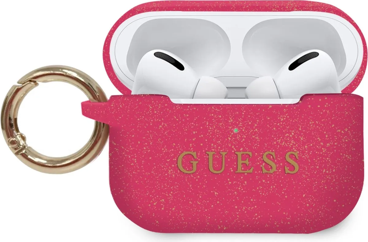 Guess Silicone Case with Ring for Airpods Pro
