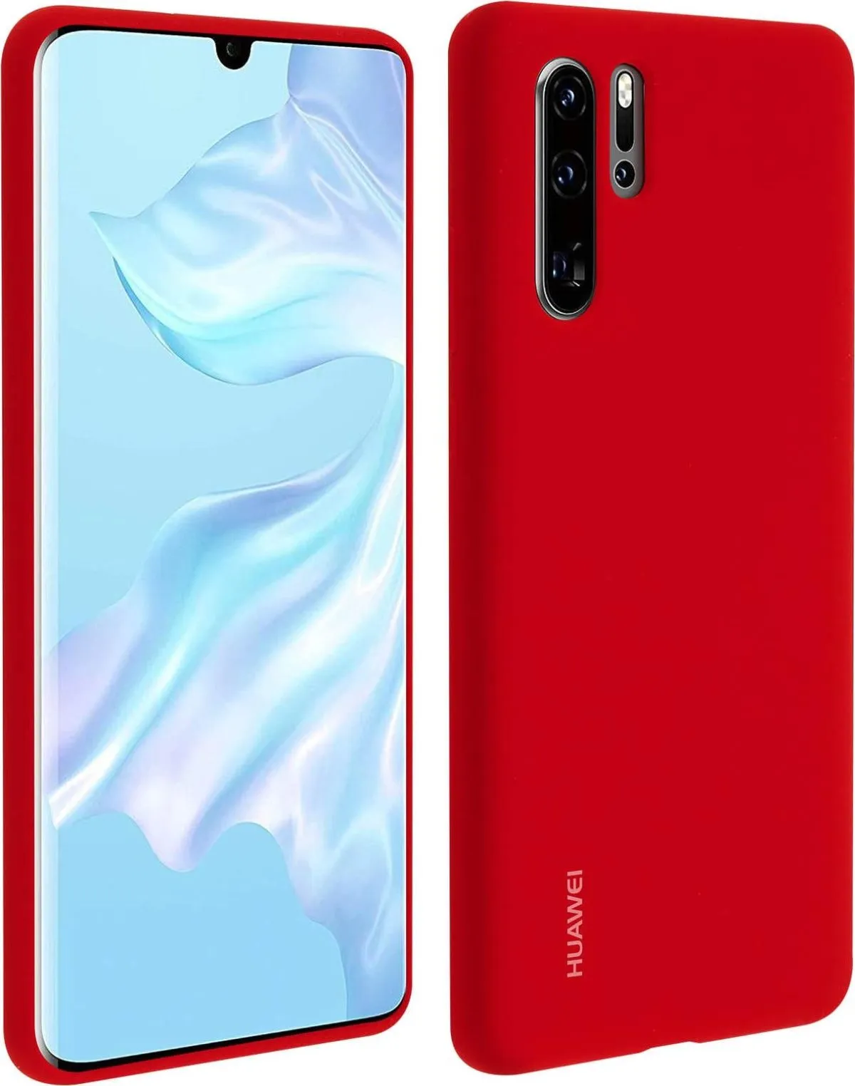 Huawei P30 Pro Silicone Case - Red