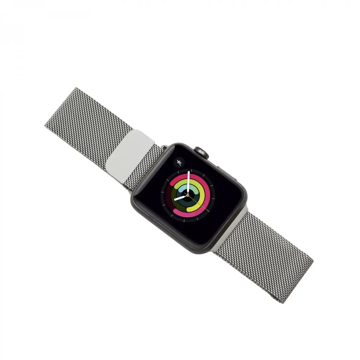 Porodo Mesh Band for Apple Watch 44mm/42mm - Silver