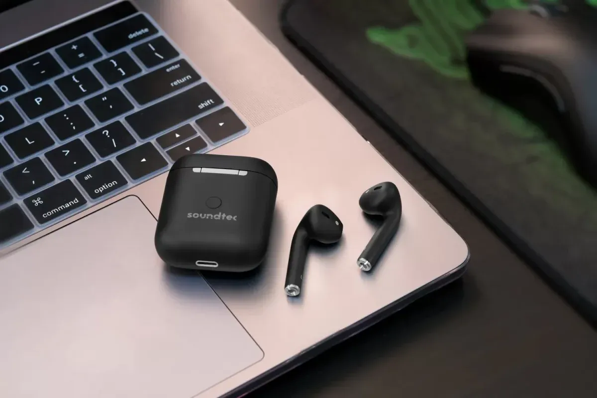 Porodo Pure Sound Wireless Earbuds V5.0 ( SE ) – Black