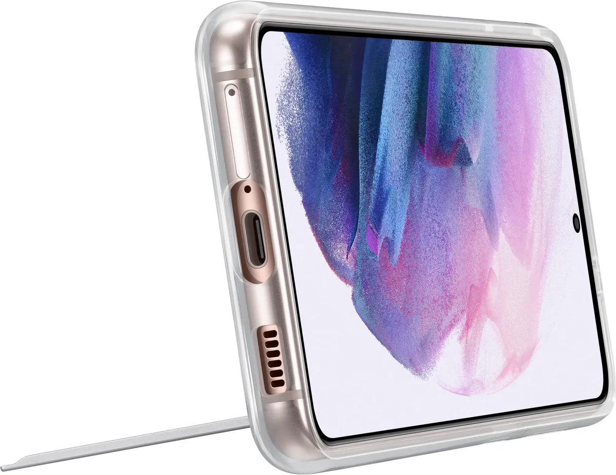 Samsung Clear Standing Cover Galaxy S21 transparent