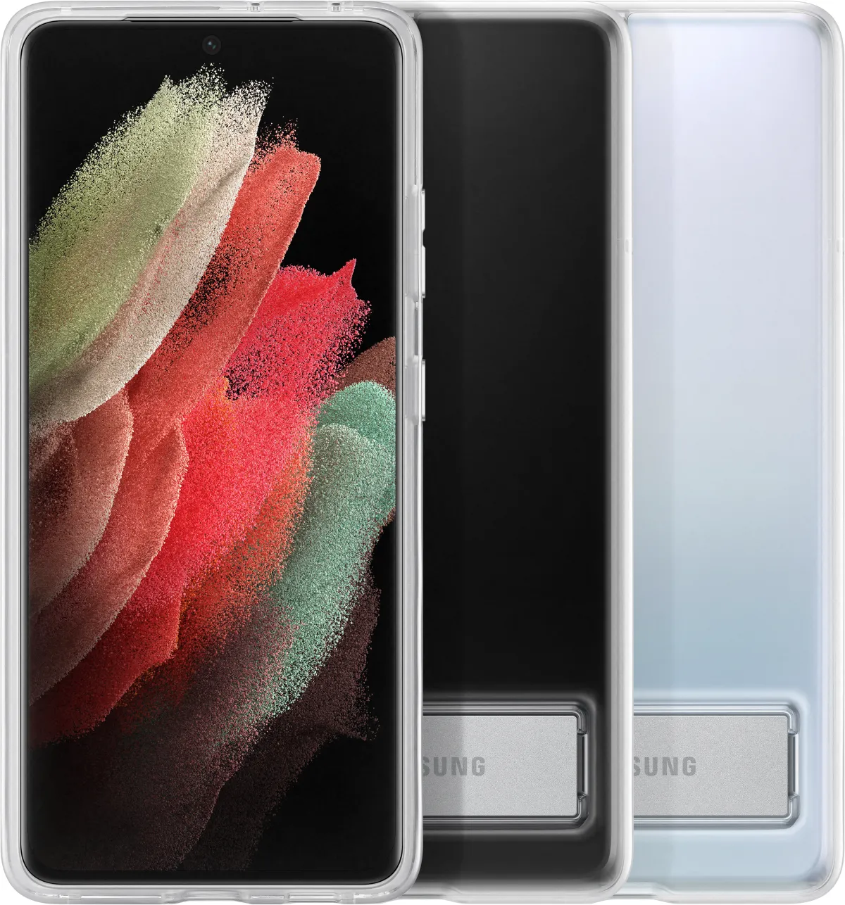 Samsung Clear Standing Cover Galaxy S21 Ultra transparent
