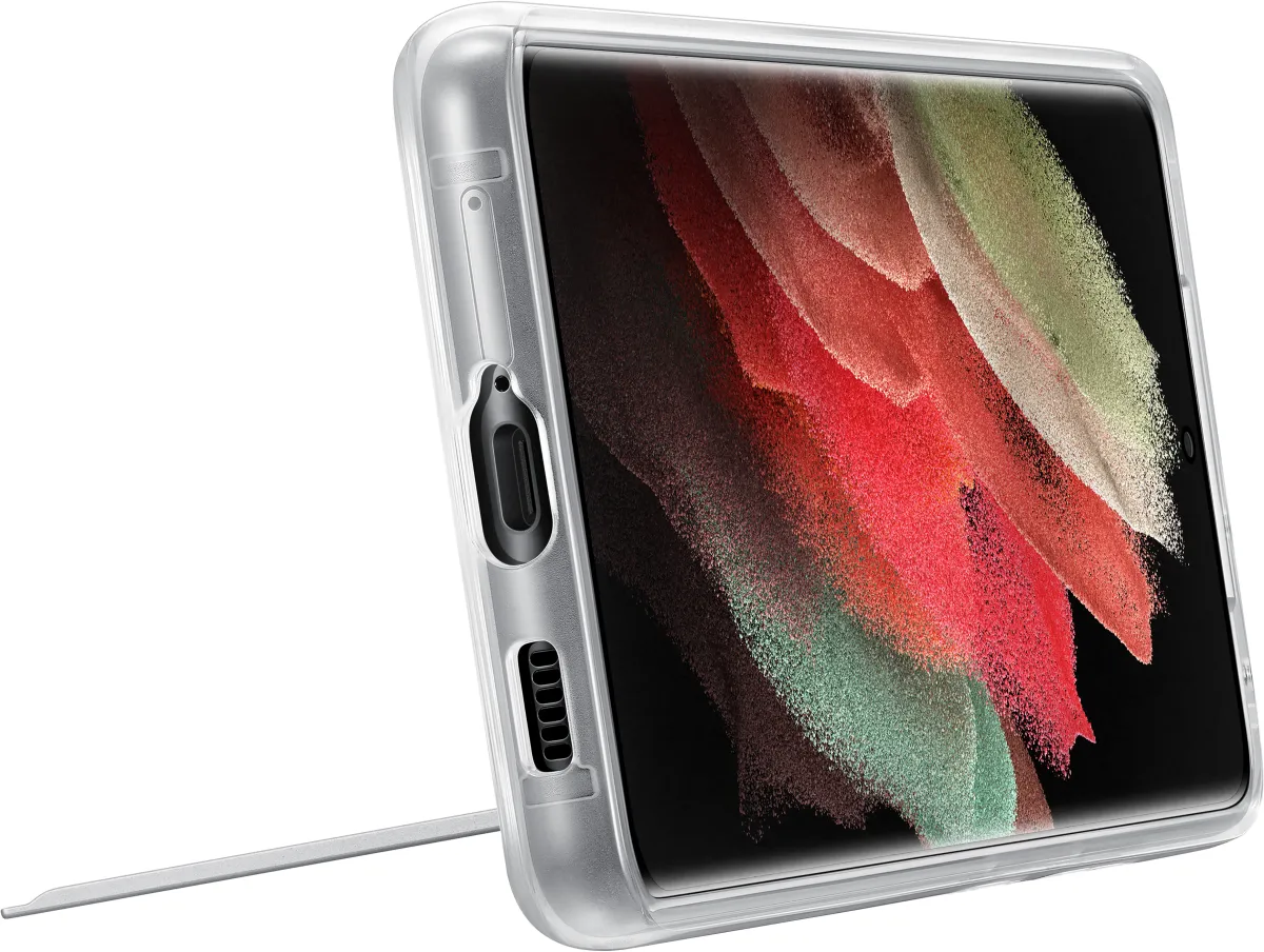 Samsung Clear Standing Cover Galaxy S21 Ultra transparent