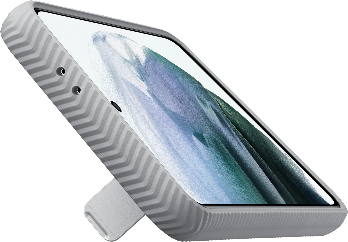 Samsung Galaxy S21 Protective Standing Cover - Silver