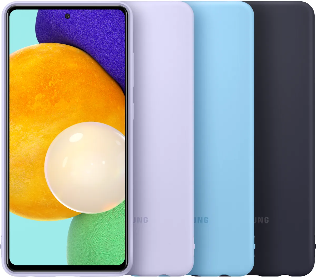 Samsung Silicone Cover A725 Galaxy A72 black
