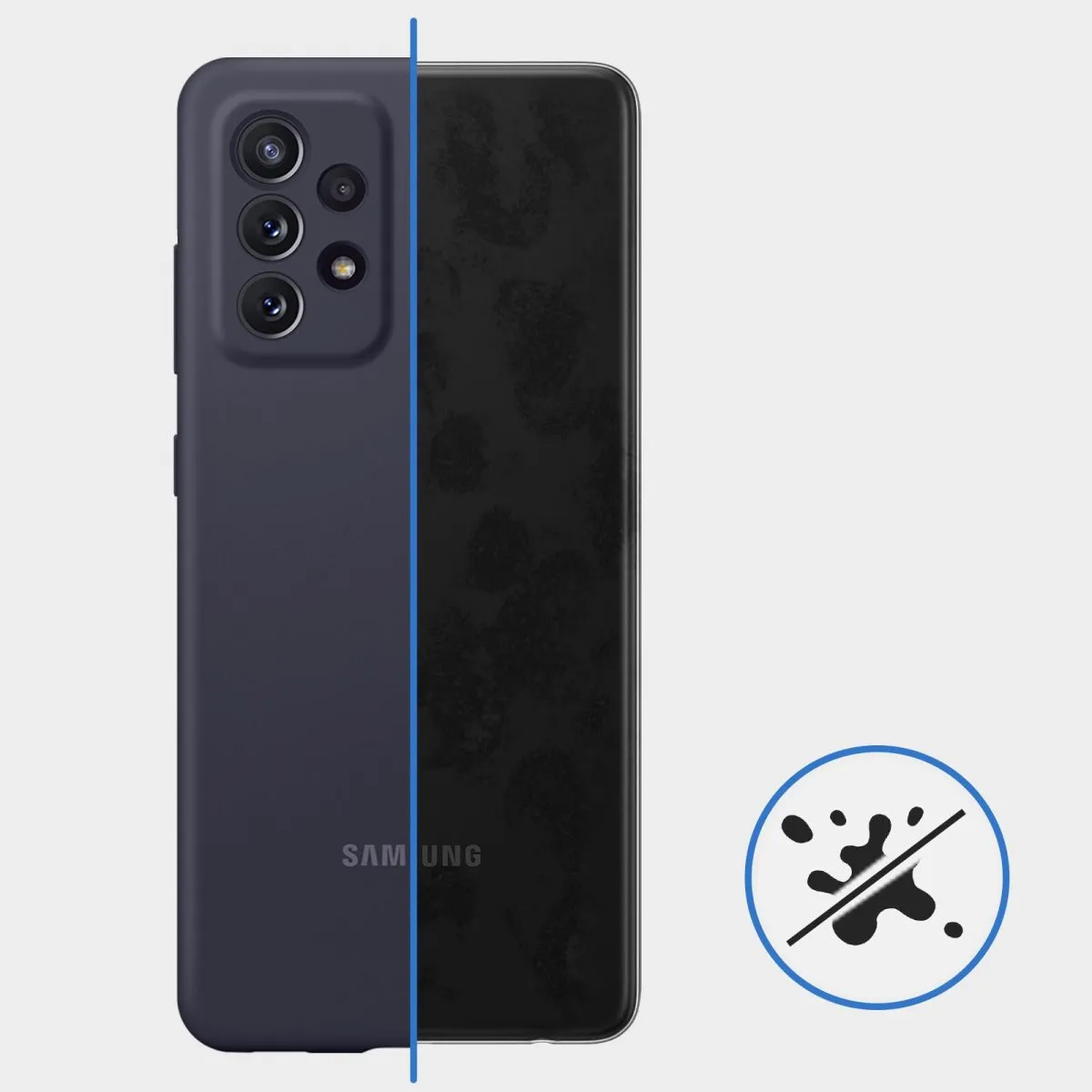 Samsung Silicone Cover A725 Galaxy A72 black