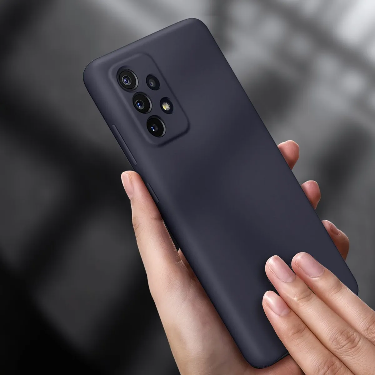 Samsung Silicone Cover A725 Galaxy A72 black