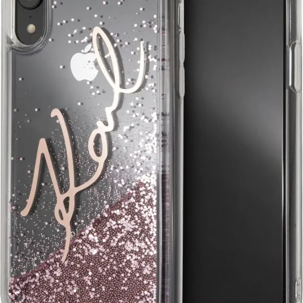 TPU Glitzer Case iPhone Xr - Pink