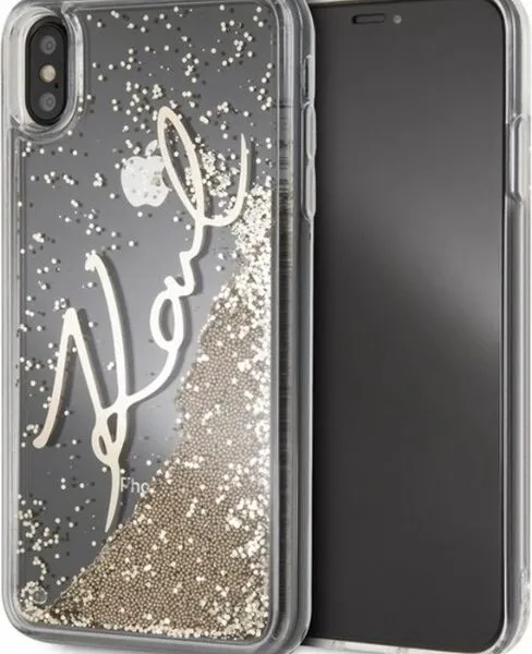 TPU Glitzer Case iPhone Xs Max - Gold