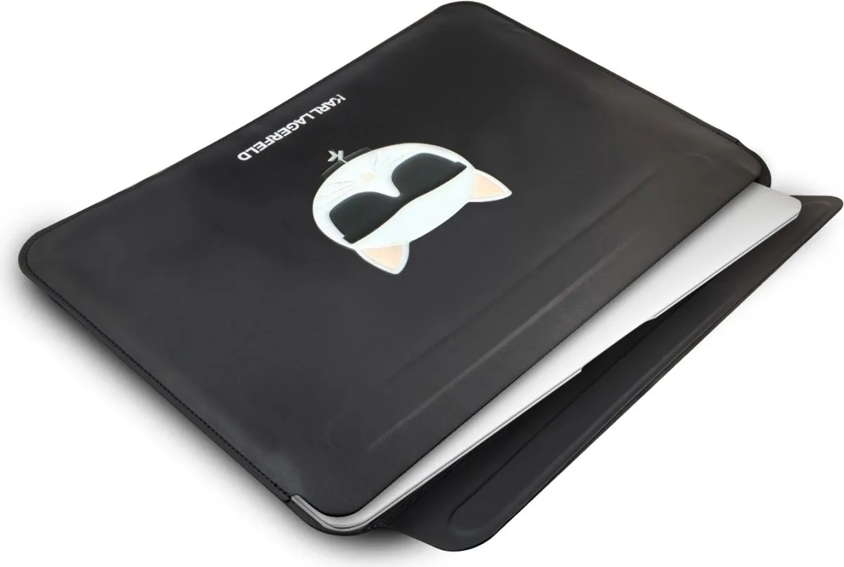 Karl Lagerfeld Computer Sleeve with Choupette 13 Zoll - Black