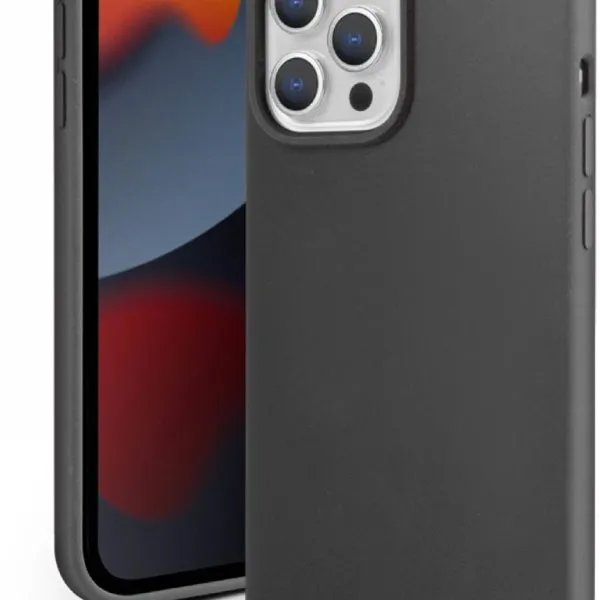 Viva Madrid Ferro Liquid Silicone Back Case For iPhone 13 Pro (6.1) - Charcoal