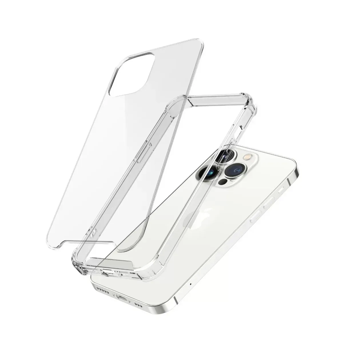 Green Anti-Shock Case for iPhone 13 Pro Max Clear - ( 6.7 )