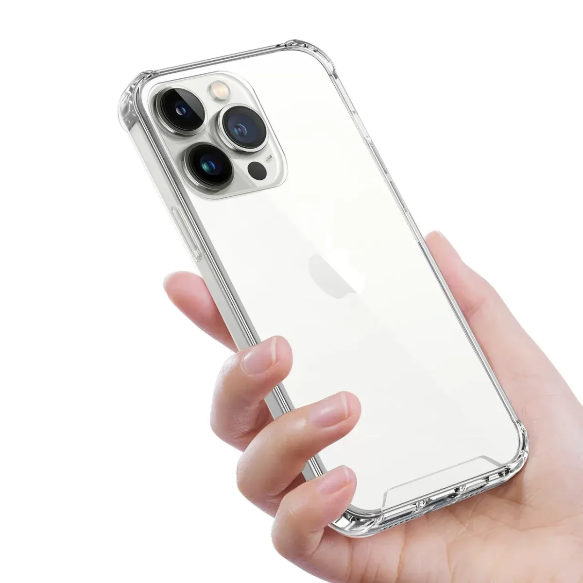 Green Anti-Shock Case for iPhone 13 Pro Max Clear - ( 6.7 )