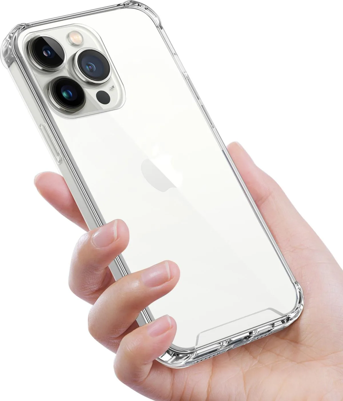 Green Rocky Series 360° Anti-Shock Case for iPhone 13 Pro Max 6.7 - Clear