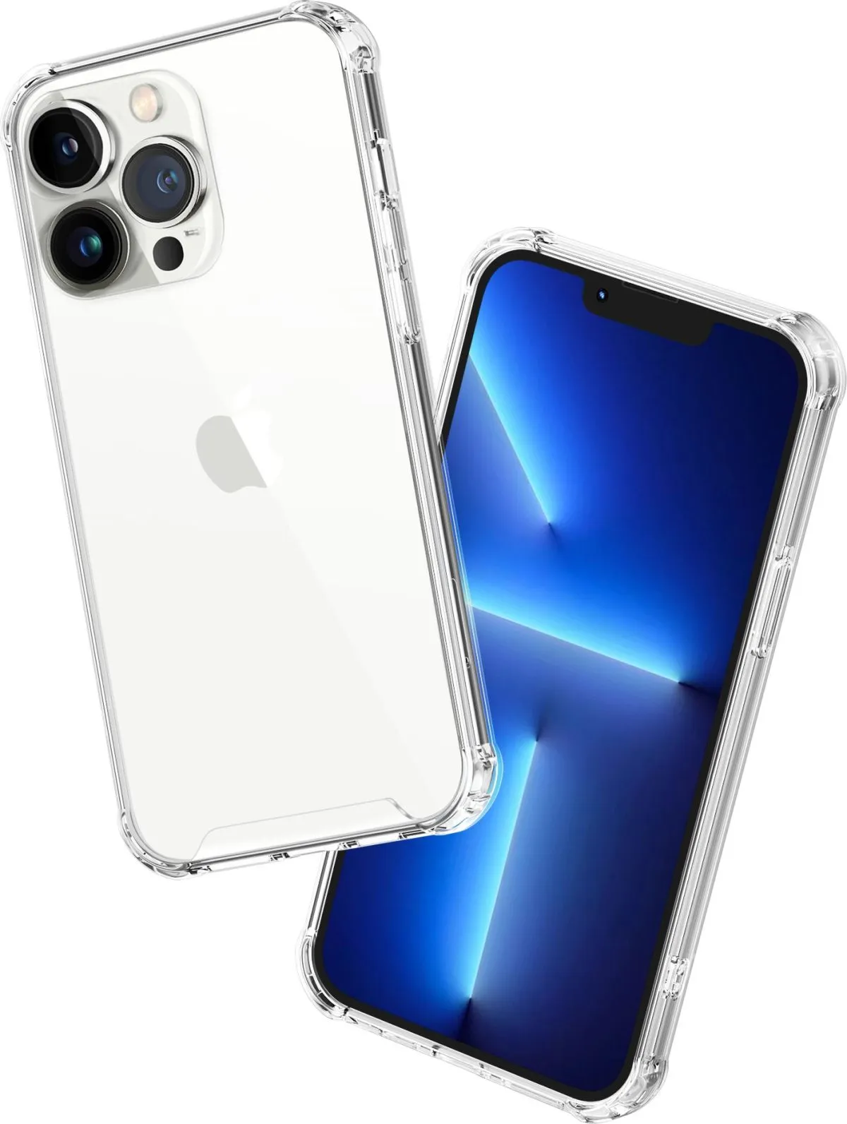 Green Rocky Series 360° Anti-Shock Case for iPhone 13 Pro 6.1 - Clear