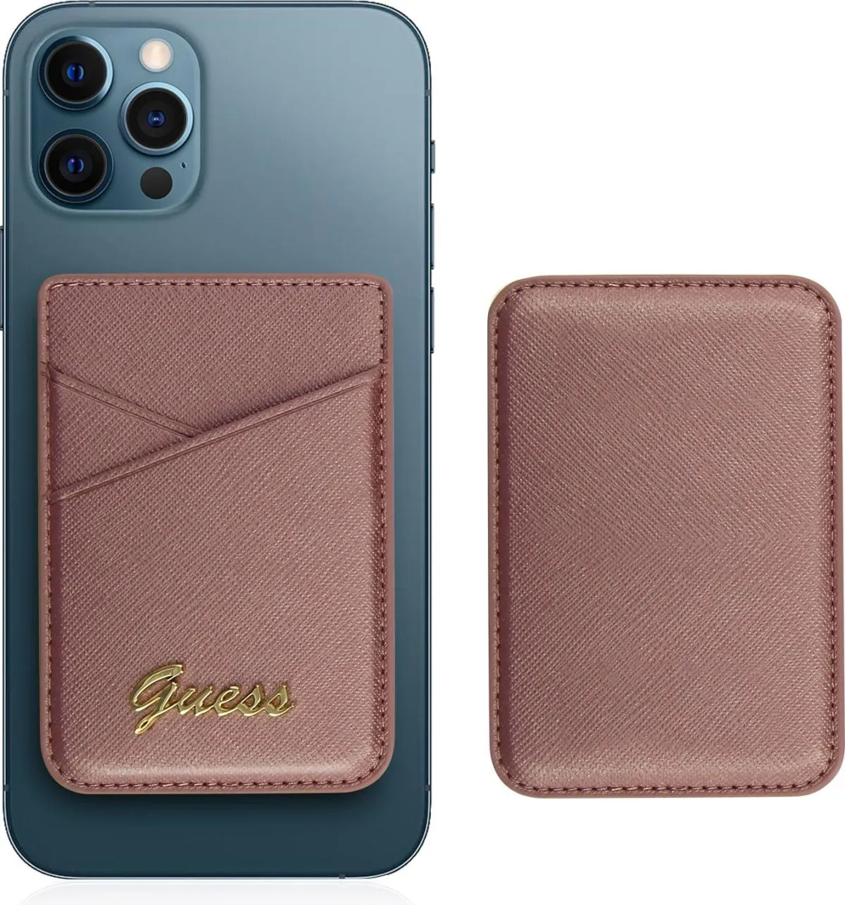 Saffiano Script Wallet Cardslot - Pink