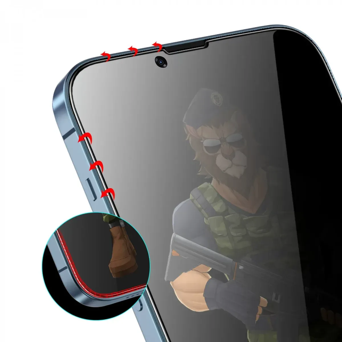 3D Privacy Glass Screen Protector for iPhone 11