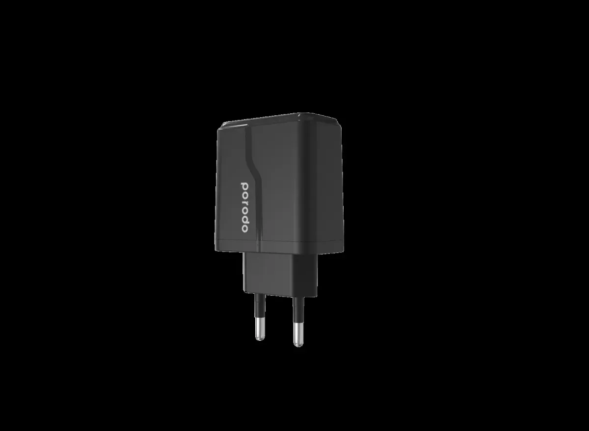 Dual Port Wall Charger PD 20W + QC3.0 with Type-C to Lightning PD Cable
