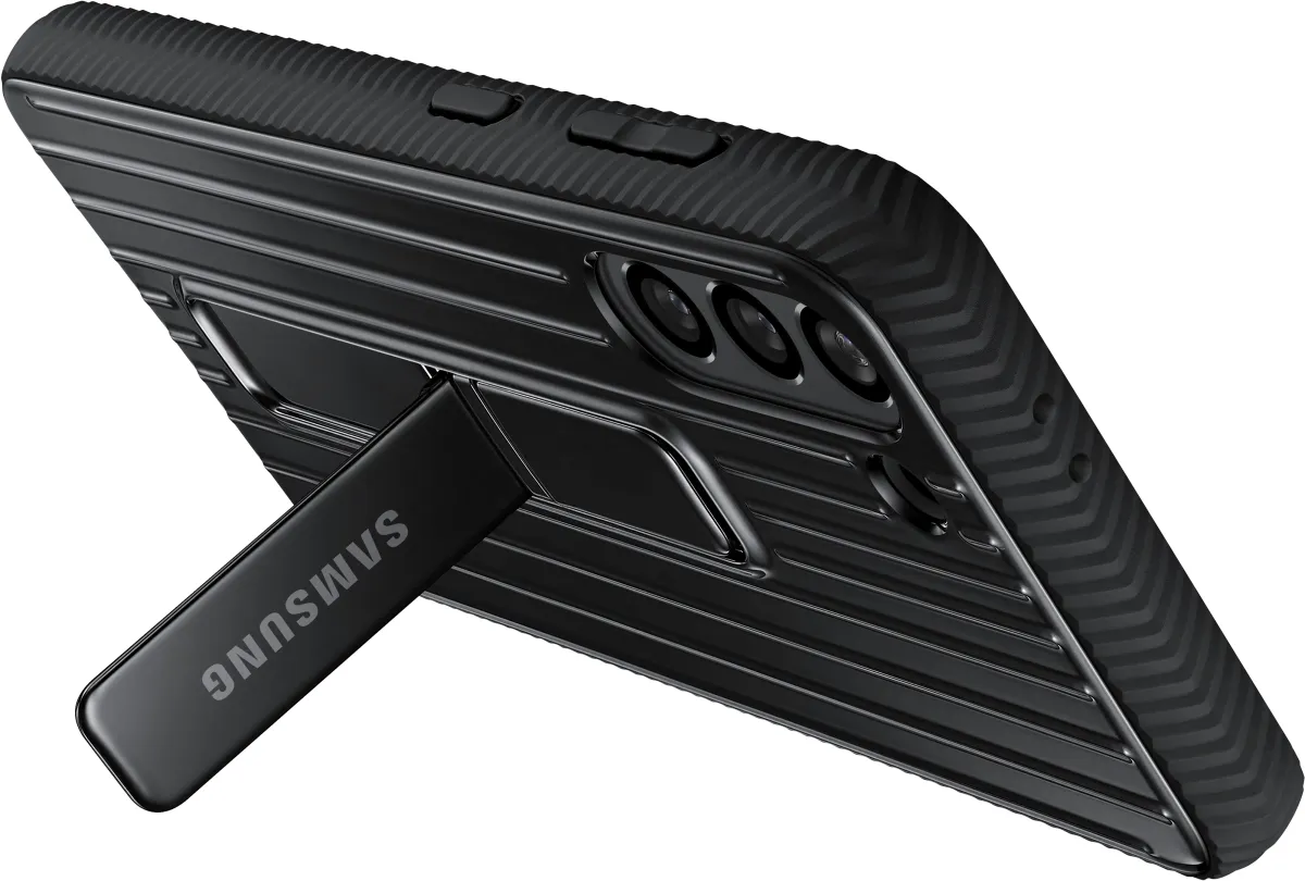 SAMSUNG GALAXY S21 HARD-COVER PROTECTIVE STANDING COVER BLACK