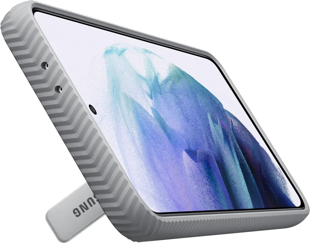 SAMSUNG Galaxy S21+ Hard-Cover Protective Standing Cover Light Gray$bEF-RG996CJEGWW