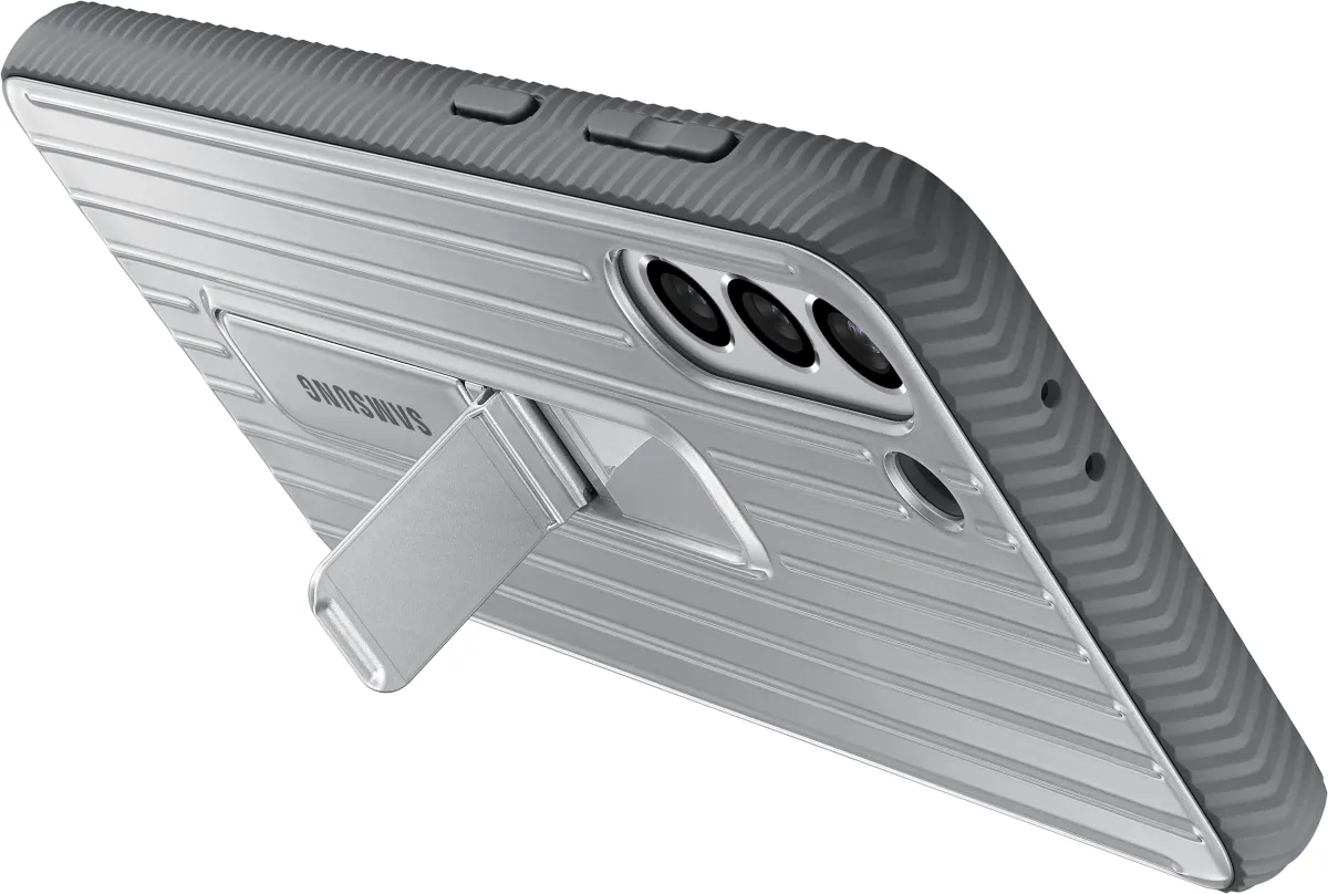 SAMSUNG Galaxy S21+ Hard-Cover Protective Standing Cover Light Gray$bEF-RG996CJEGWW