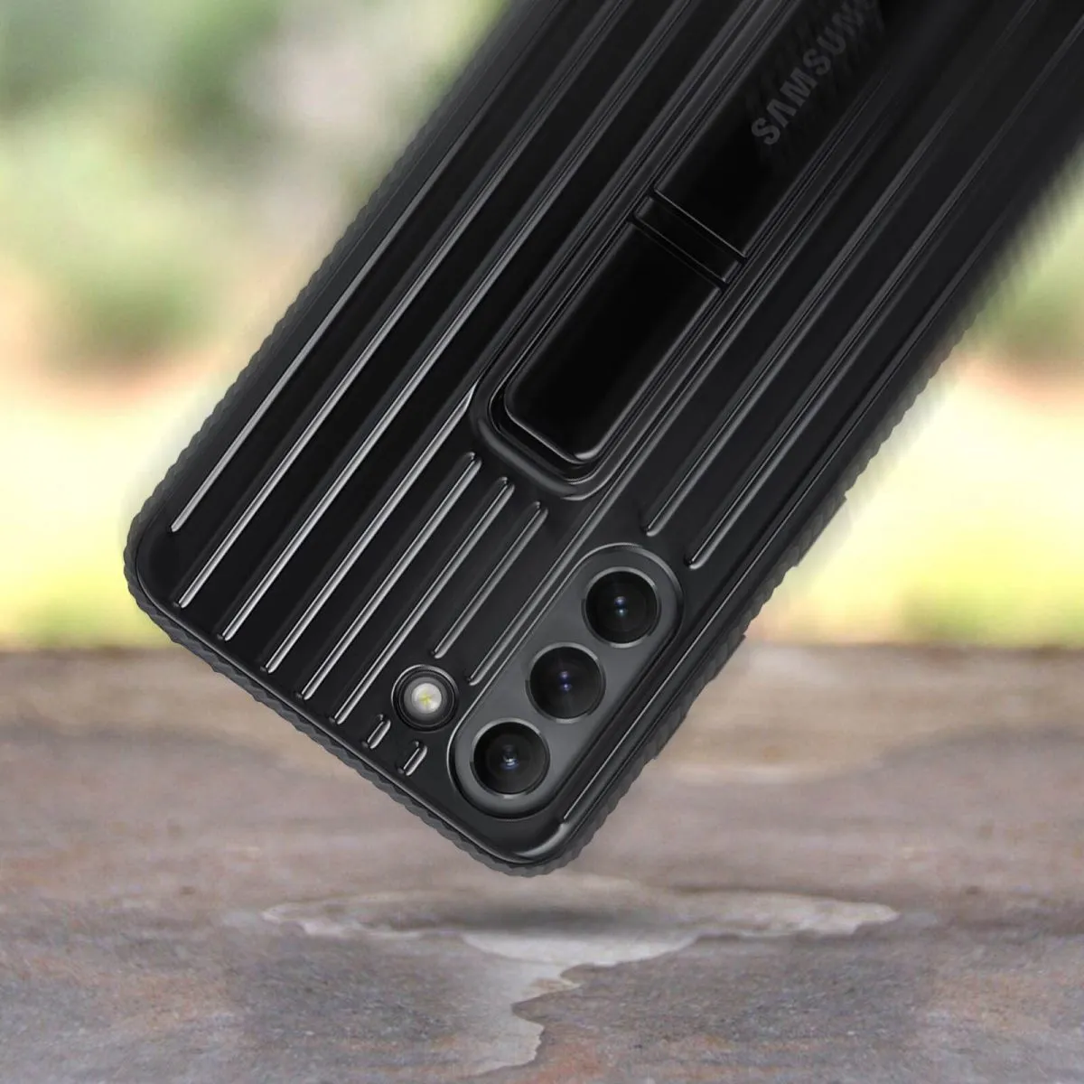 SAMSUNG GALAXY S21+ HARD-COVER PROTECTIVE STANDING COVER BLACK$bEF-RG996CBEGWW