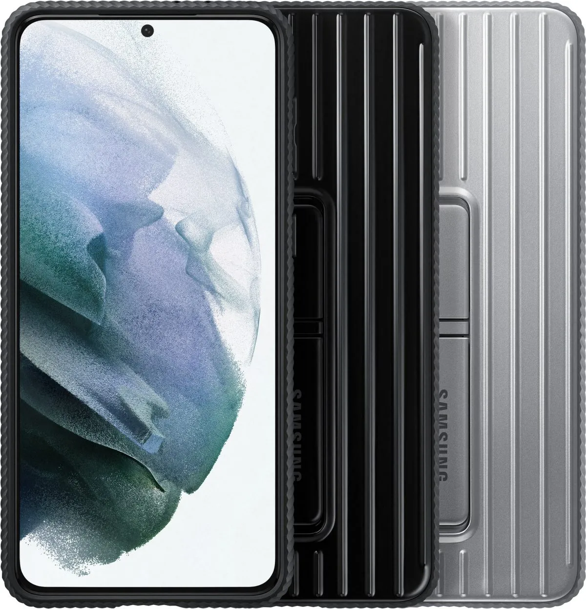 SAMSUNG GALAXY S21+ HARD-COVER PROTECTIVE STANDING COVER BLACK$bEF-RG996CBEGWW