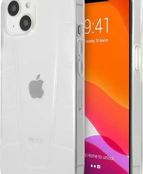 Mercedes Benz Gradient Embossed 2 Case For iPhone 13 (6.1") - Transparent