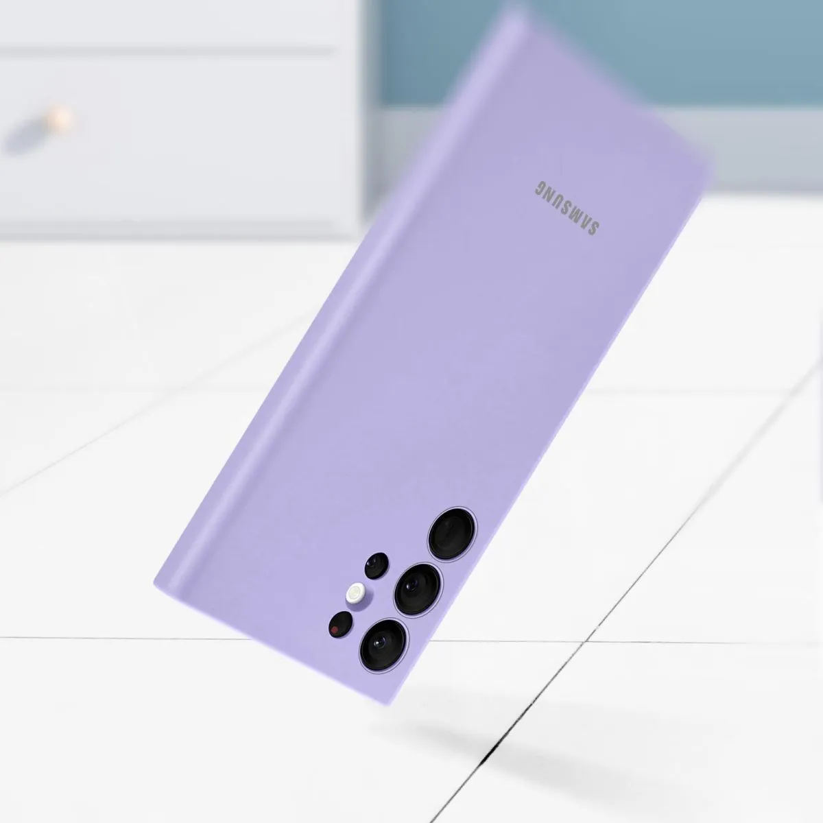 Samsung S22 Ultra Silicone Cover Cover EF-PS908 Lavender