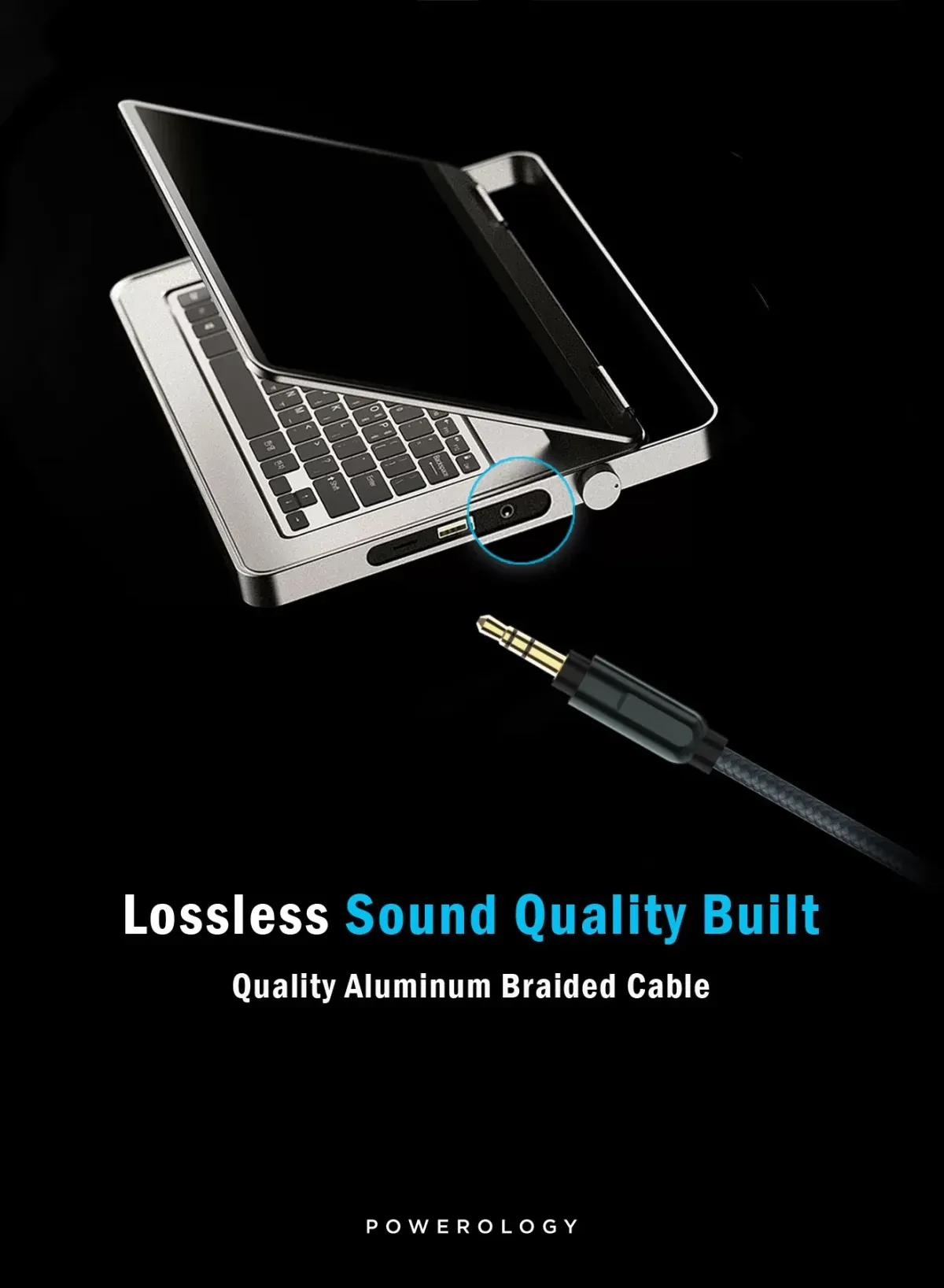 Powerology USB-C auf 3.5mm AUX Kabel