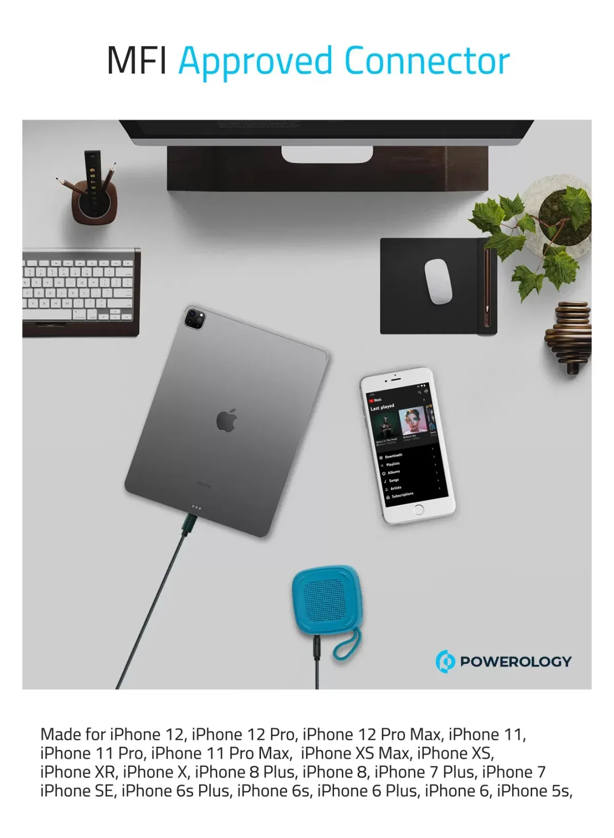 Powerology USB-C auf 3.5mm AUX Kabel